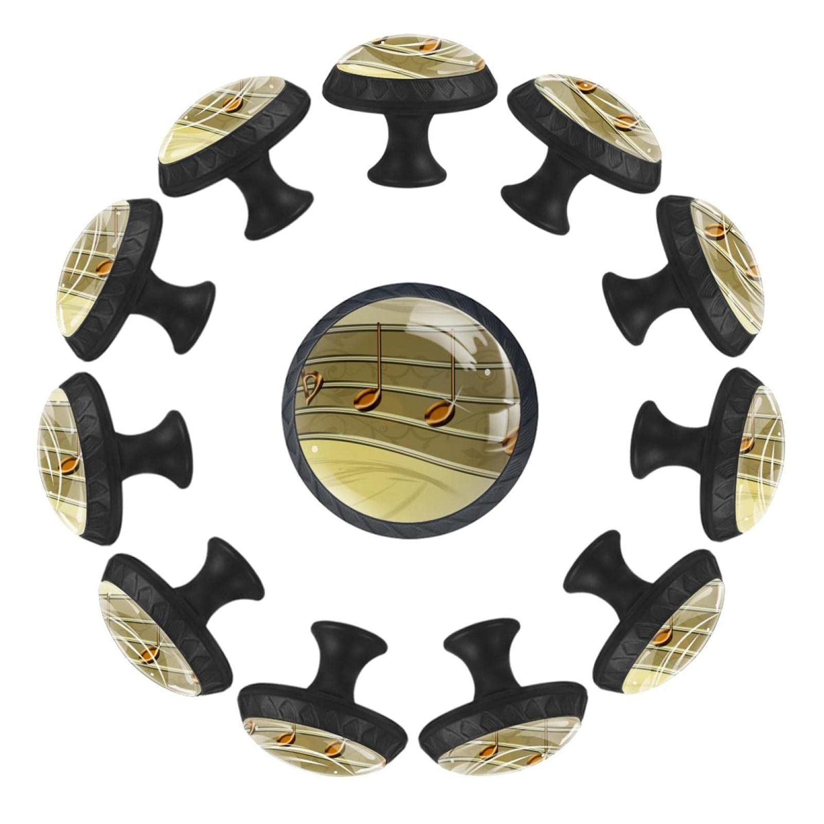 Boutons de tiroir clé de musique 35 mm pour commode chambre et crèche