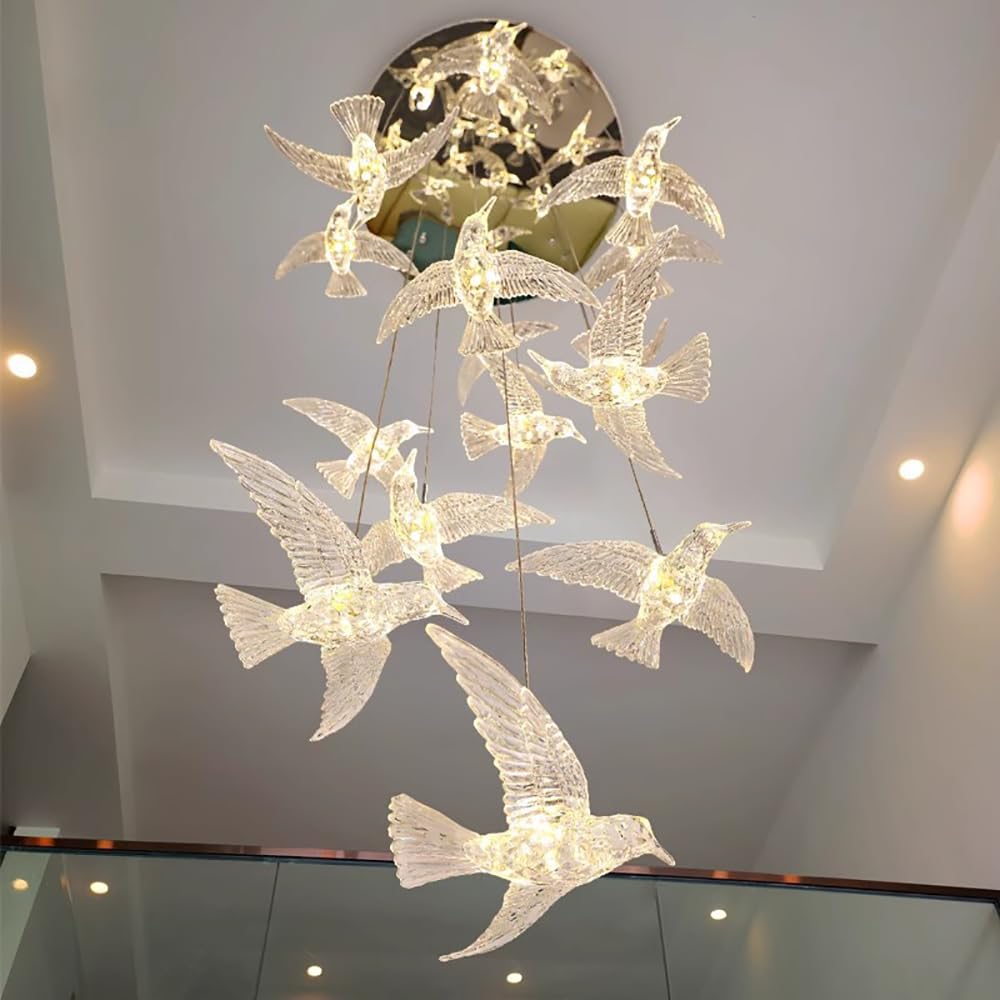 Lustres de luxe en cristal pour salon salle à manger et chambre