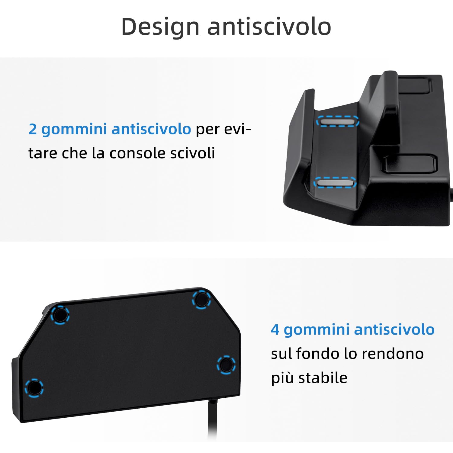 6 in 1 Steam Deck Docking Station, Caricatore con HDMI 2.0 4K@60Hz/Gigabit Ethernet/Ricarica Rapida PD 100W/3 Porta USB 3.0 per Steam Deck/Nintendo Switch/Switch OLED/ROG ALLY/Legion go/MSI Claw