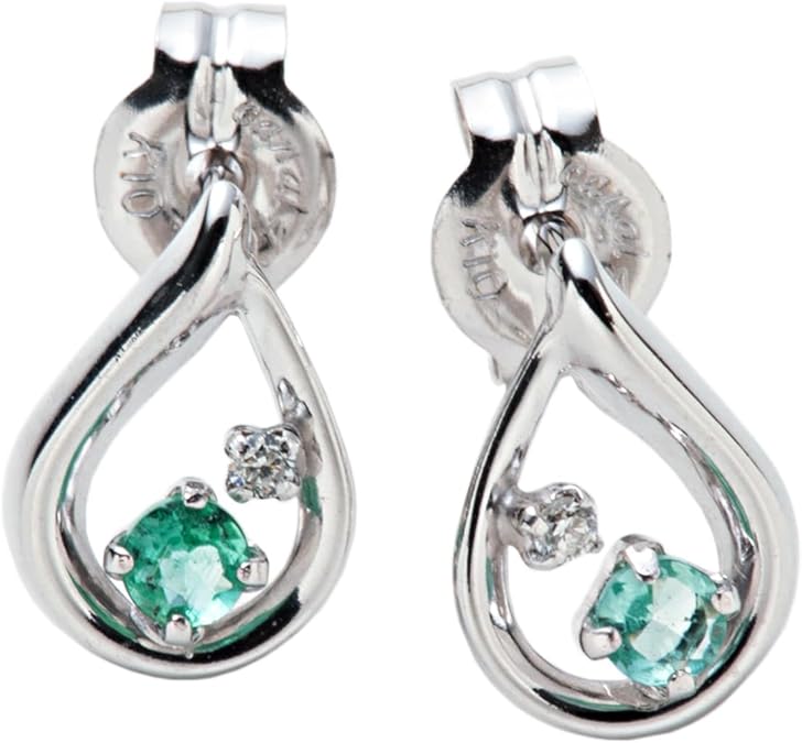 Canal ４℃　カナルヨンドシー　ピアス　K10WG×ダイヤモンド Canal 4℃ カナルヨンドシー ピアス K10WG×ダイヤモンド 4