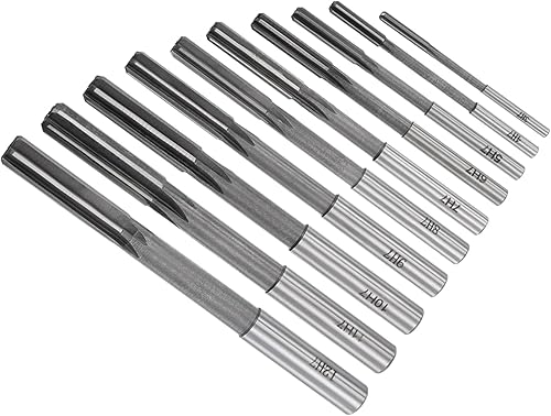 CoCud Juego de escariadoras de mandriles, 0.118in, 0.157in, 0.197in, 0.236in, 0.276in, 0.315in, 0.354in, 0.394in, 0.433in, 0.472in de diámetro H7,