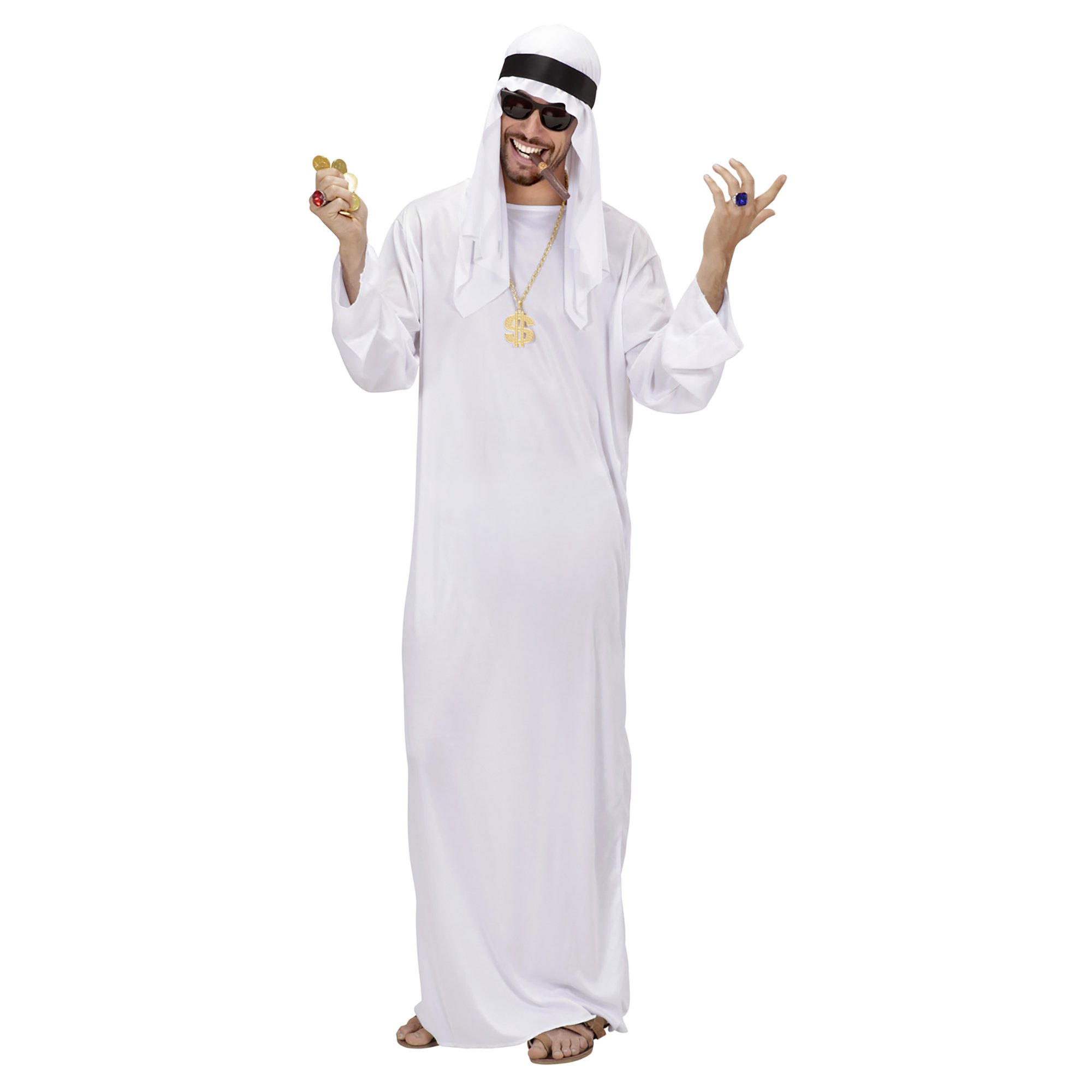 W WIDMANN MILANO Party Fashion Ladies Arab Sheik Costume Large UK 14-16 for Middle East Indian Arab Fancy Dress