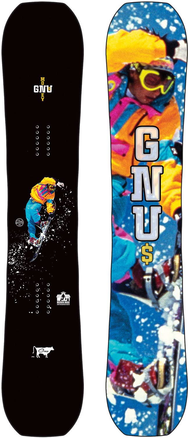 Amazon.com: Gnu Money Wide Mens Snowboard 62.2 in (W) : Deportes y