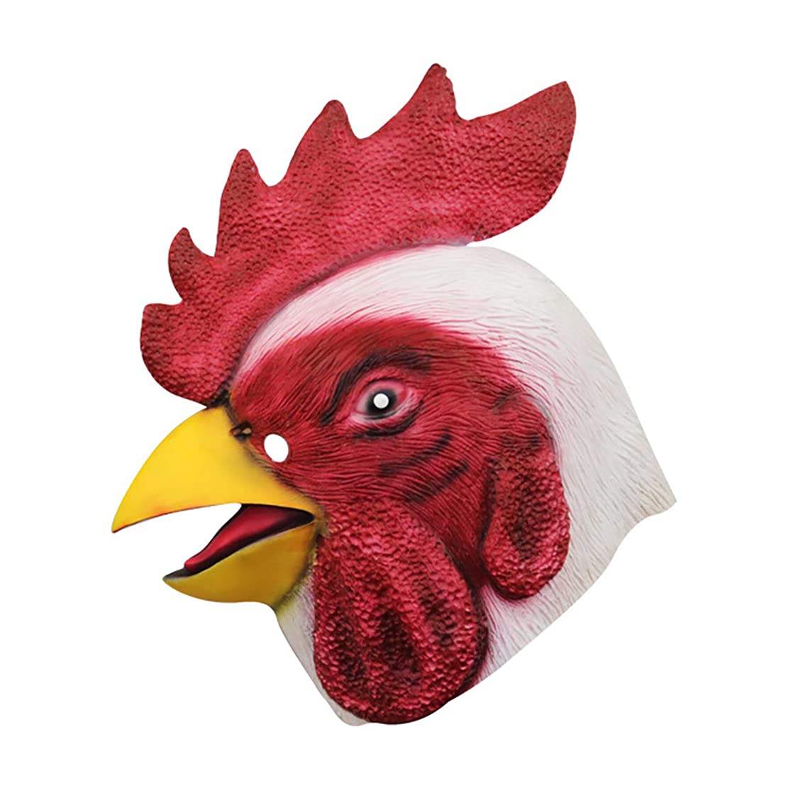 Foetest Masquerade Chicken Head Mask Carnival Rooster Animal COS Makeup Stage Performance Props Halloween Party