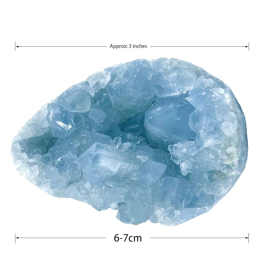 Amazon.co.jp: 天然宝石標本不規則なブルーセレスタイト