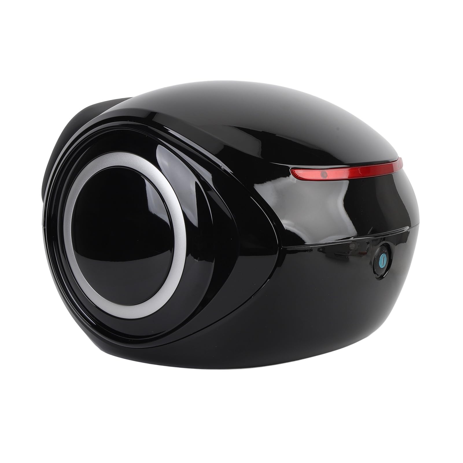 32L Robustes Motorrad-Topcase, Wasserabweisender, Tragbarer Kofferraum für Elektrofahrrad, Roller (Black)