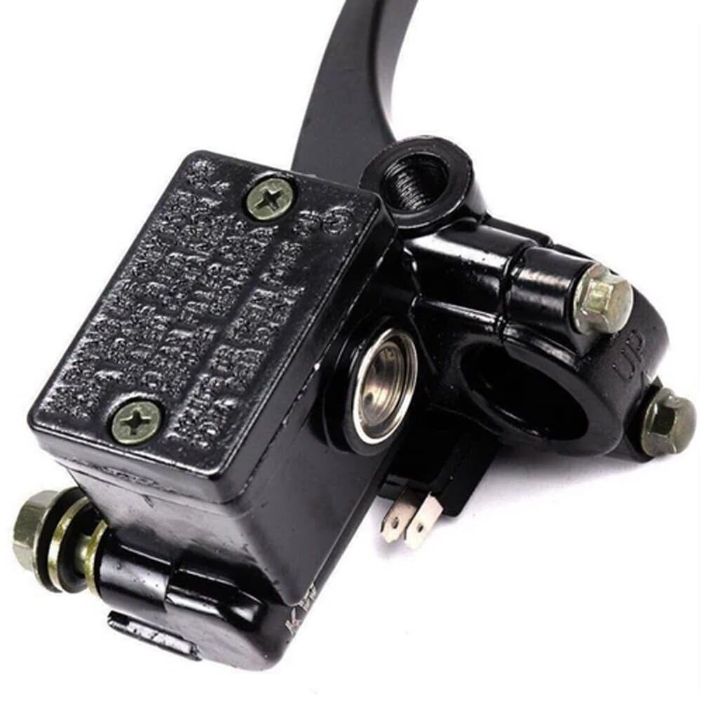 Levier Frein Moto Levier de frein hydraulique avec maître-cylindre avant de moto, pompe noire, pour Dirt Pit Bike, ATV, Quad, cyclomoteur, Scooter, Buggy, Go Kart