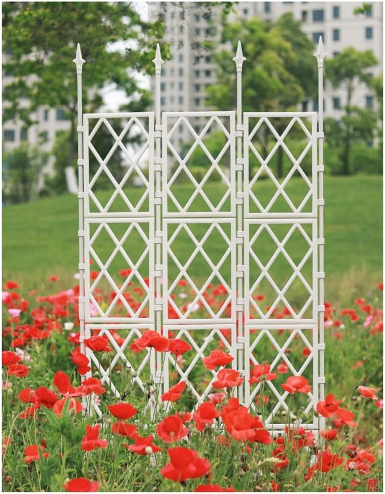 COSTWAY 3 Pezzi Obelisco per Rampicanti Garden, Supporto Piante Rampicanti Giardino, Pomodoro