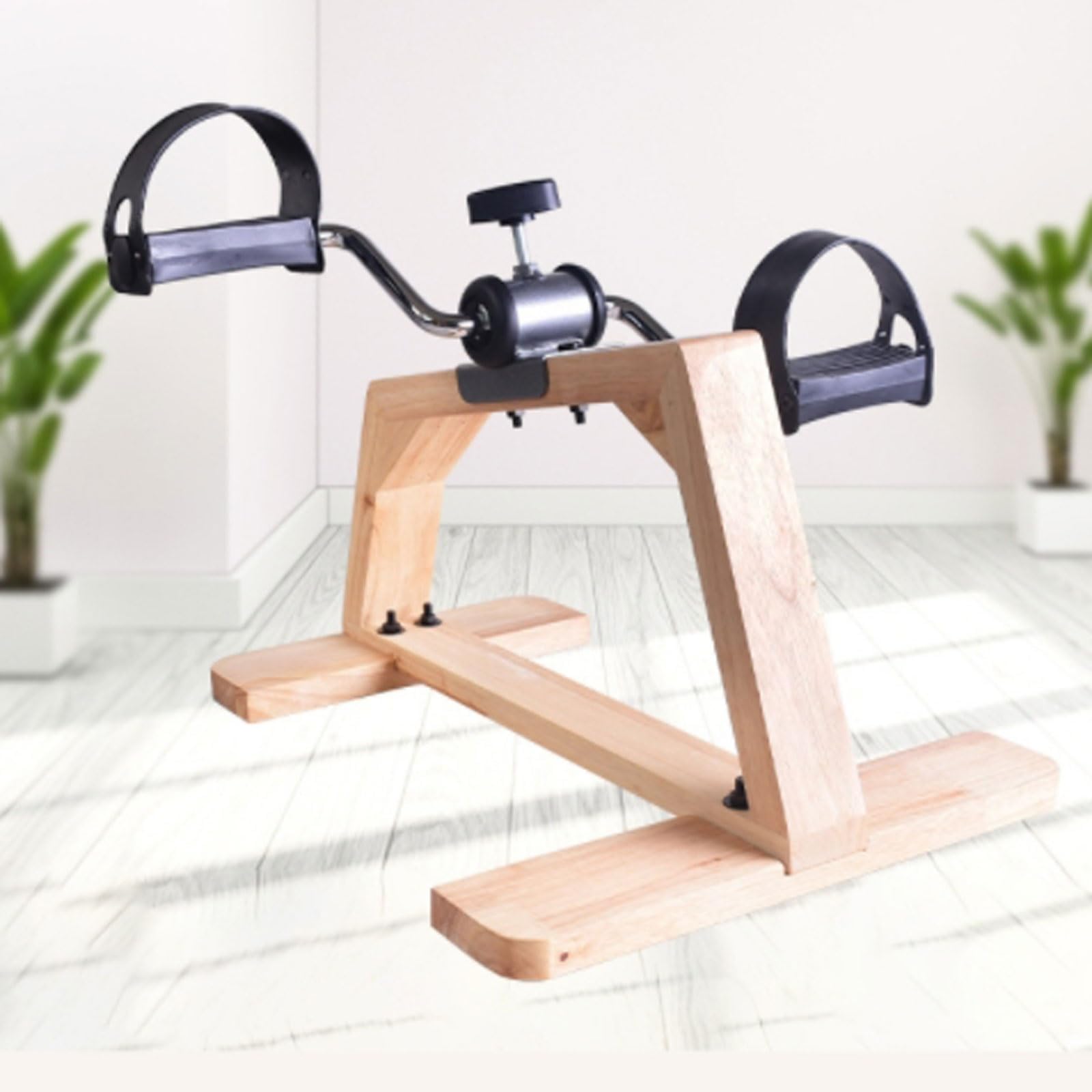 Pedaltrainer Unter Dem Schreibtisch, Fahrrad Mini-FußTrainer, Verstellbarer Widerstand, Leise für Zuhause, Fitness, Fitnessstudio, Workout, Beine, Arme