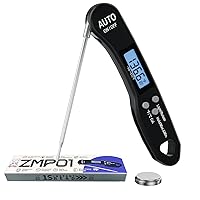 Vista 10 de Termómetro digital para alimentos de 5 piezas con lectura rápida de 1 segundo, precisión de ±1 °F, rango de -58 °F a 572 °F Sonda plegable, parte