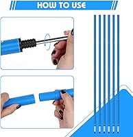 Vista 4 de HOTOOLME Equipo de entrenamiento de agilidad, equipo de entrenamiento de fútbol incluye 6 postes de agilidad, escalera de agilidad, 10 conos