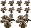 Set of 10 Vintage Gold Cabinet Knobs, Bee Shape Hardware Knobs for Cabinets, Knobs Pull Handle Cabinet Drawer Knobs for Dresser Drawers