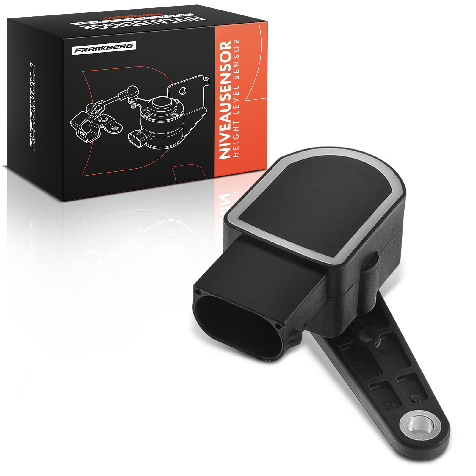 Frankberg Sensore di altezza del livello del faro Compatibile con X1 E84 X5 E70 X6 E71 E72 Serie 3 Touring E91 Serie 3 E90 Replace# 37146785206