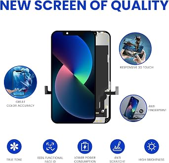 for iPhone 11 Screen Replacement 6.1, 3D Touch LCD Display Repair kit, Digitizer Assembly with Tools Set, Tempered Glass, Waterproof Frame Adhesive