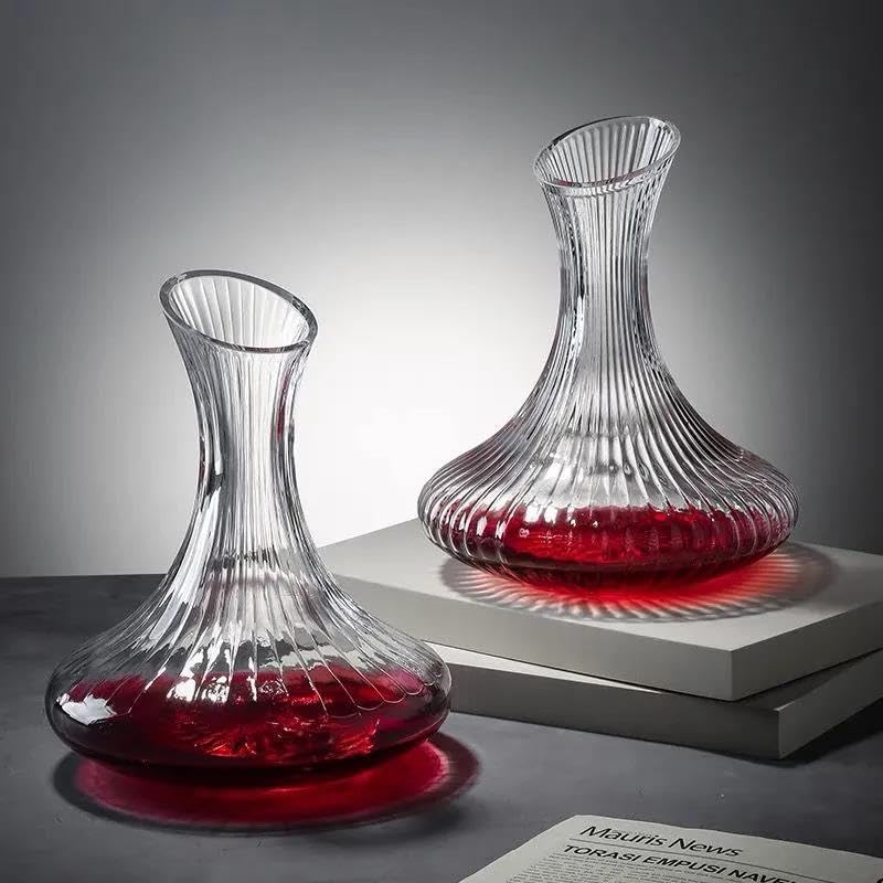 Carafe à décanter en verre rouge soufflé de haute qualité - 4