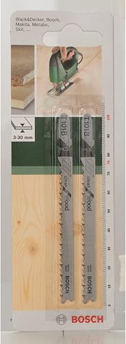 Bosch Professional HCS T 101 B Clean Jigsaw Blade for Wood 2-Piece Set