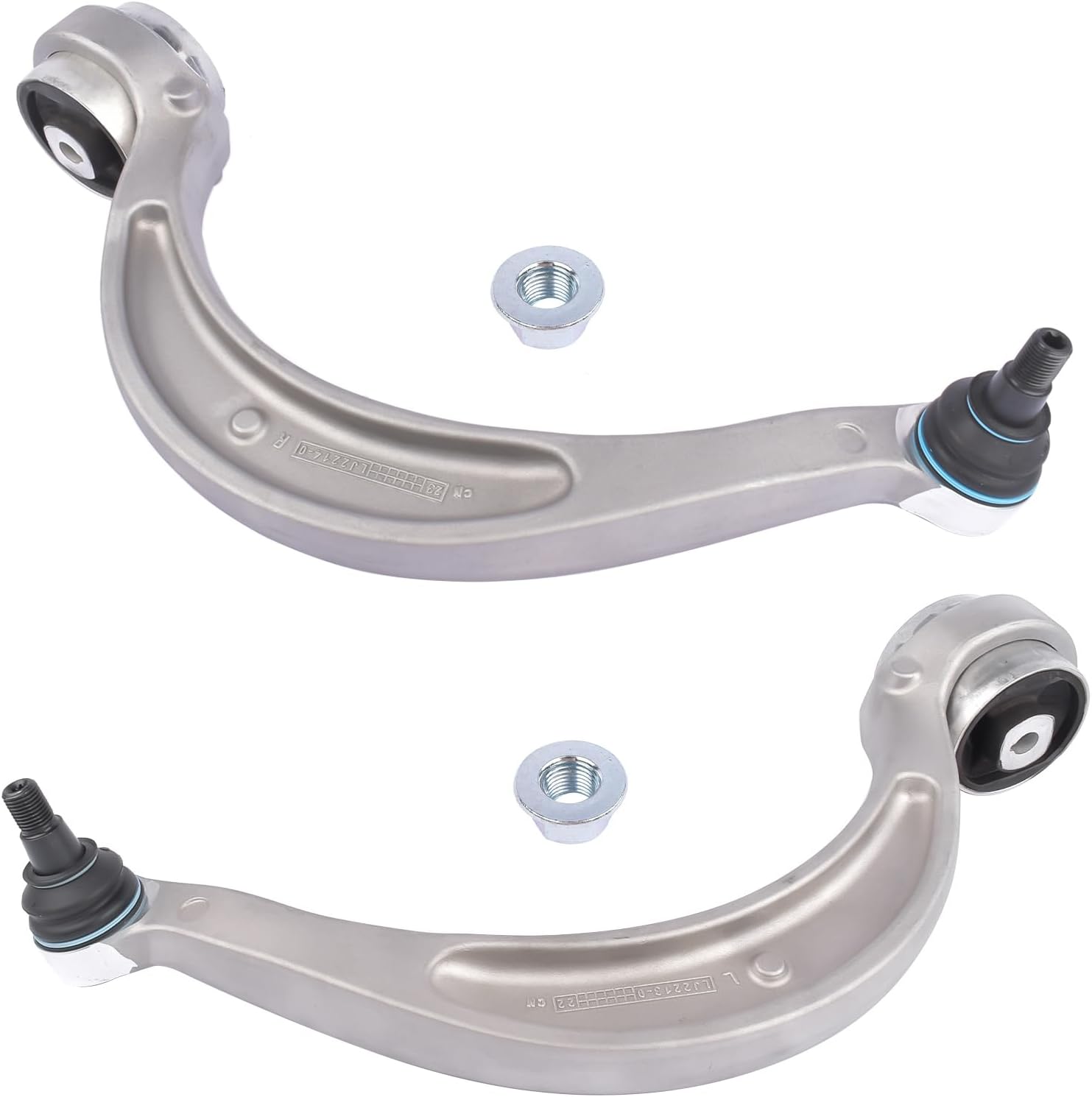 2x front lh & rh lower rearward control arm replacement for audi a4 a5 s4 s5 rs5 2.0l l4 8w0407693a 8w0407694a