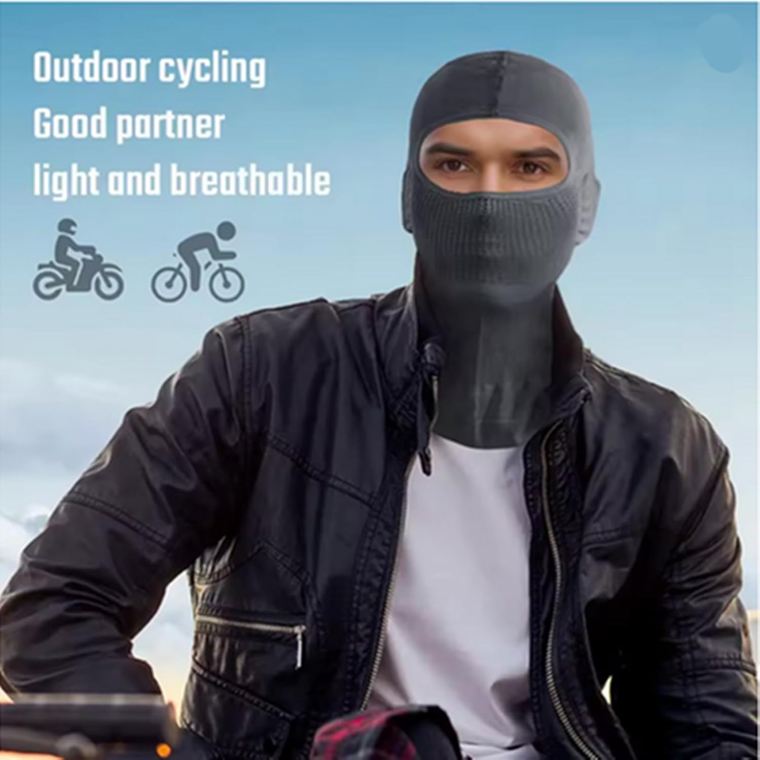 Balaclava Ski Mask, Motorcycle Mask Cycling Breathable Sport Full Face Mask Lightweight Full Face Cover for Men Women - Image 8