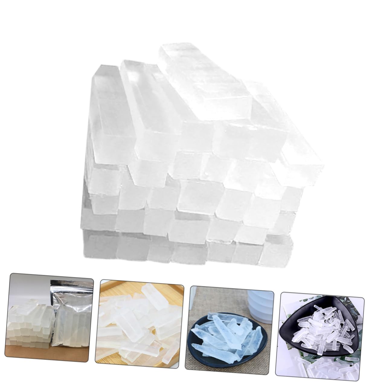 Base di Sapone Trasparente da Sciogliere e Versare, 1000g, Senza Profumo, per Sapone Fai da Te e Lavori Creativi