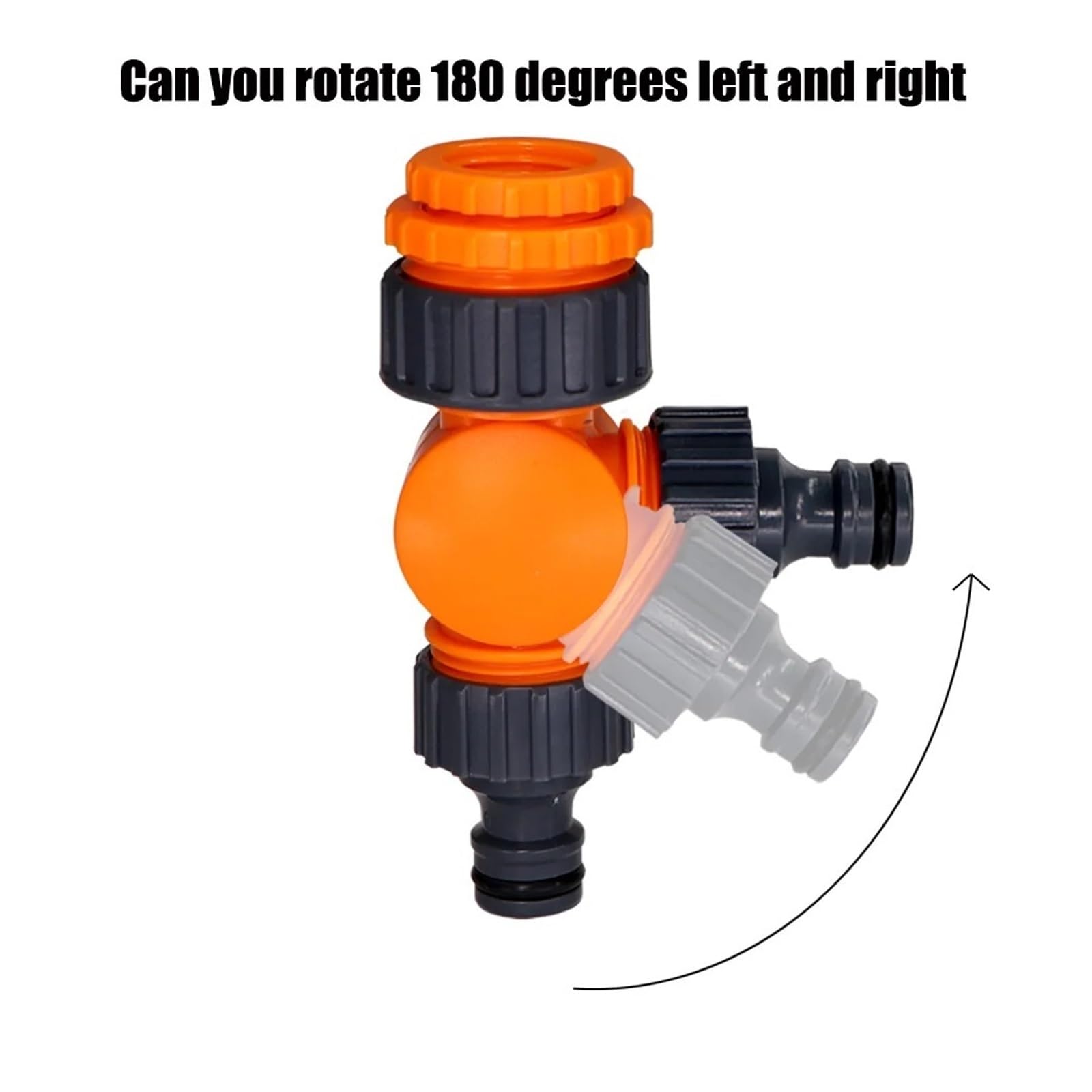 Generico Rubinetto Connettori rapidi Girevole Rubinetto dell'Acqua Splitter 1/2 "3/4" 1 "Adattatore filettato Giardino Fattoria Irrigazione Autolavaggio Giunti girevoli(D)