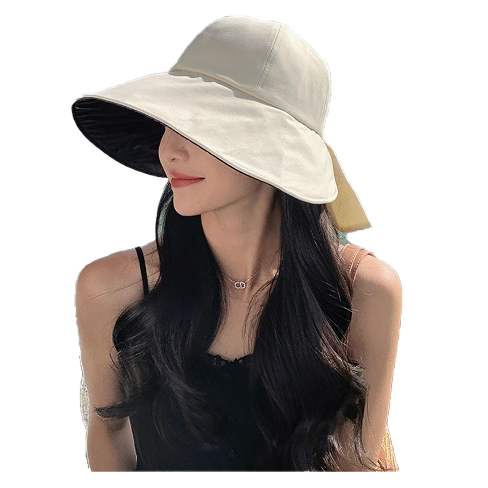 Sun Hats for Women Wide Brim UV Protection Sun Hat Summer Beach Packable Visor Bucket Hat for Fishing, Hiking, Camping Cap Foldable