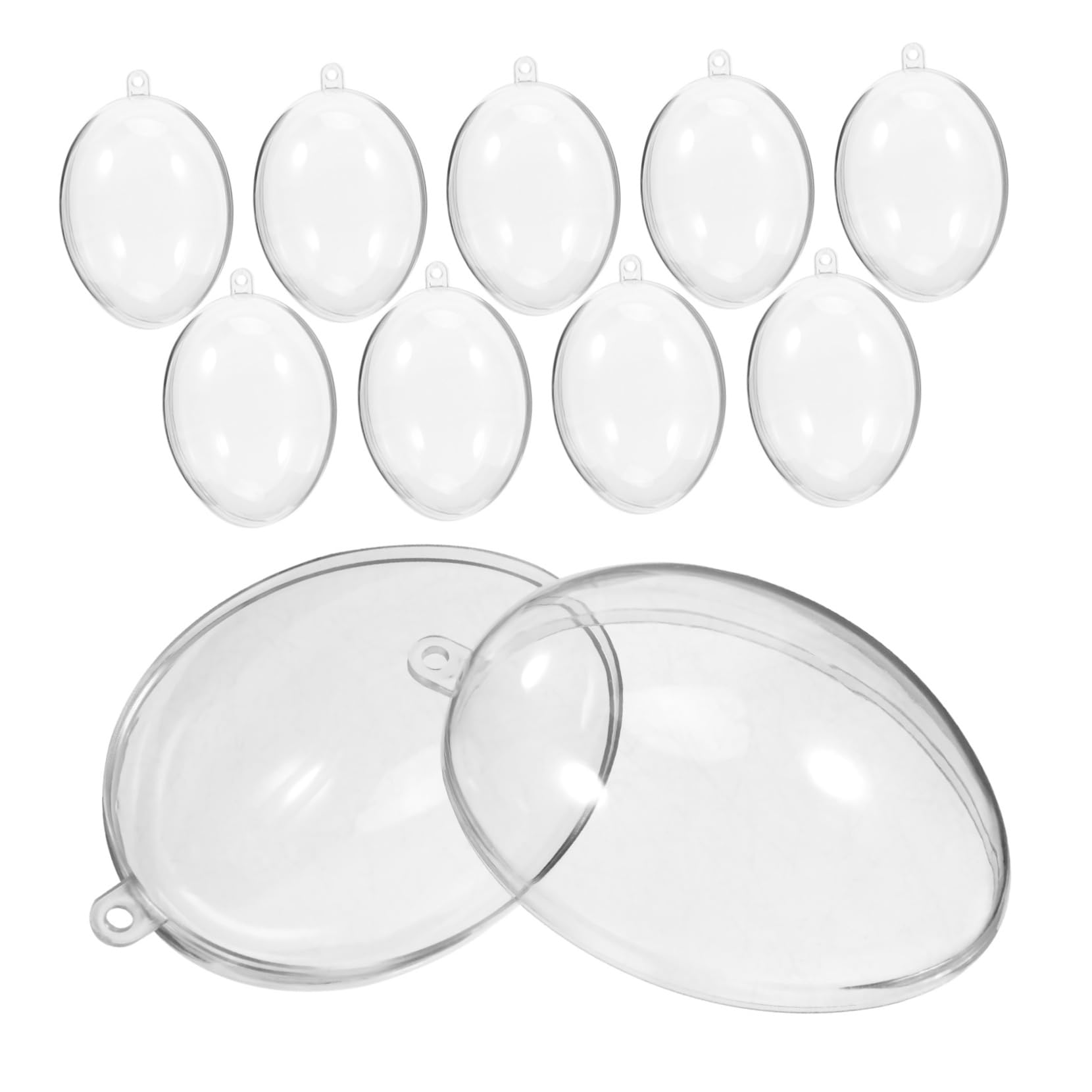 PRETYZOOM 4 Juegos Bola Transparente Bola De Acrilico Rellenable con Decoraciones De Su Elección Árbol De Navidad Colgando Bolas Bola De Decoración De Navidad Acrílico 10 Uds * 4
