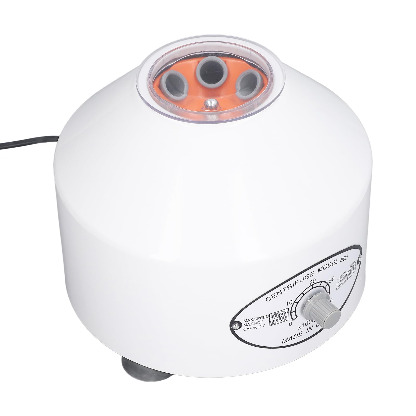 Máquina de Centrífuga de Laboratorio Benchtop Eléctrico de Baja Velocidad Rotor 4000rpm (EU enchufe 220V)