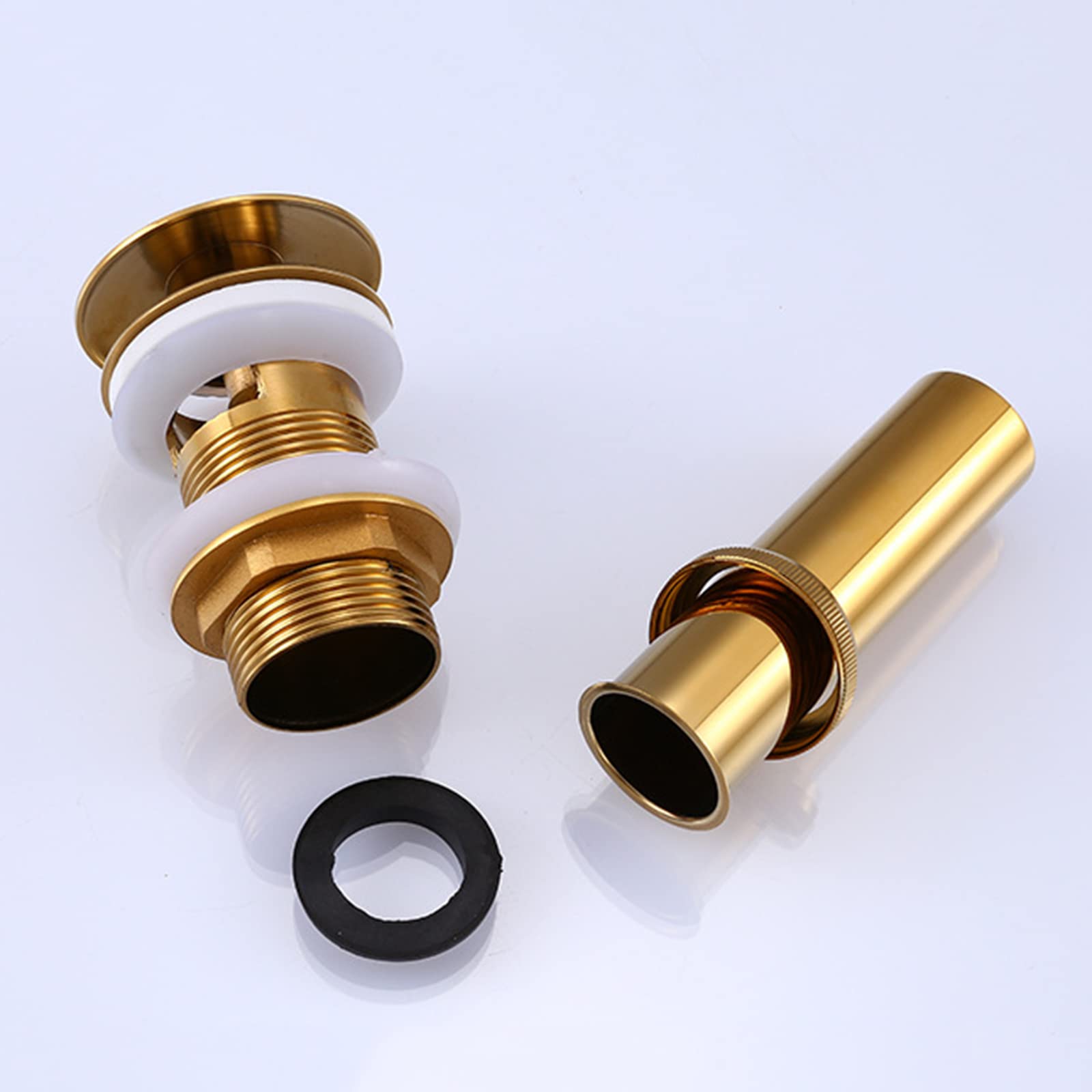 VáLvula DesagüE Lavabo,Valvula Lavabo Laton,Valvula Click Clack Lavabo,Desague Lavabo,latón,Tapon Lavabo Click Clack Universal,Valvula Desague Lavabo Para BañO,Oro B