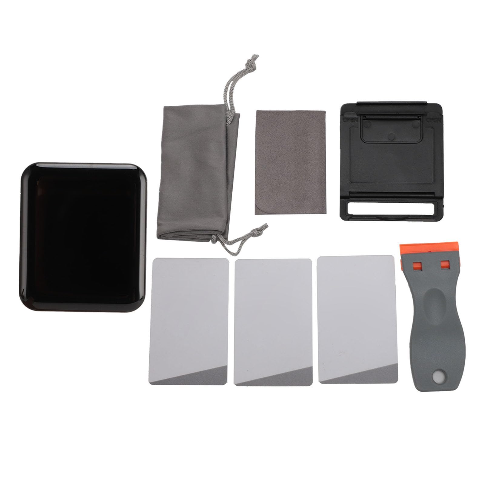 Gugxiom Reemplazo de Pantalla LCD para iOS Series, Kit de Reparación de Repuesto, Digitalizador de Pantalla Táctil de Reloj con Paño de Soporte, etc. (42mm)