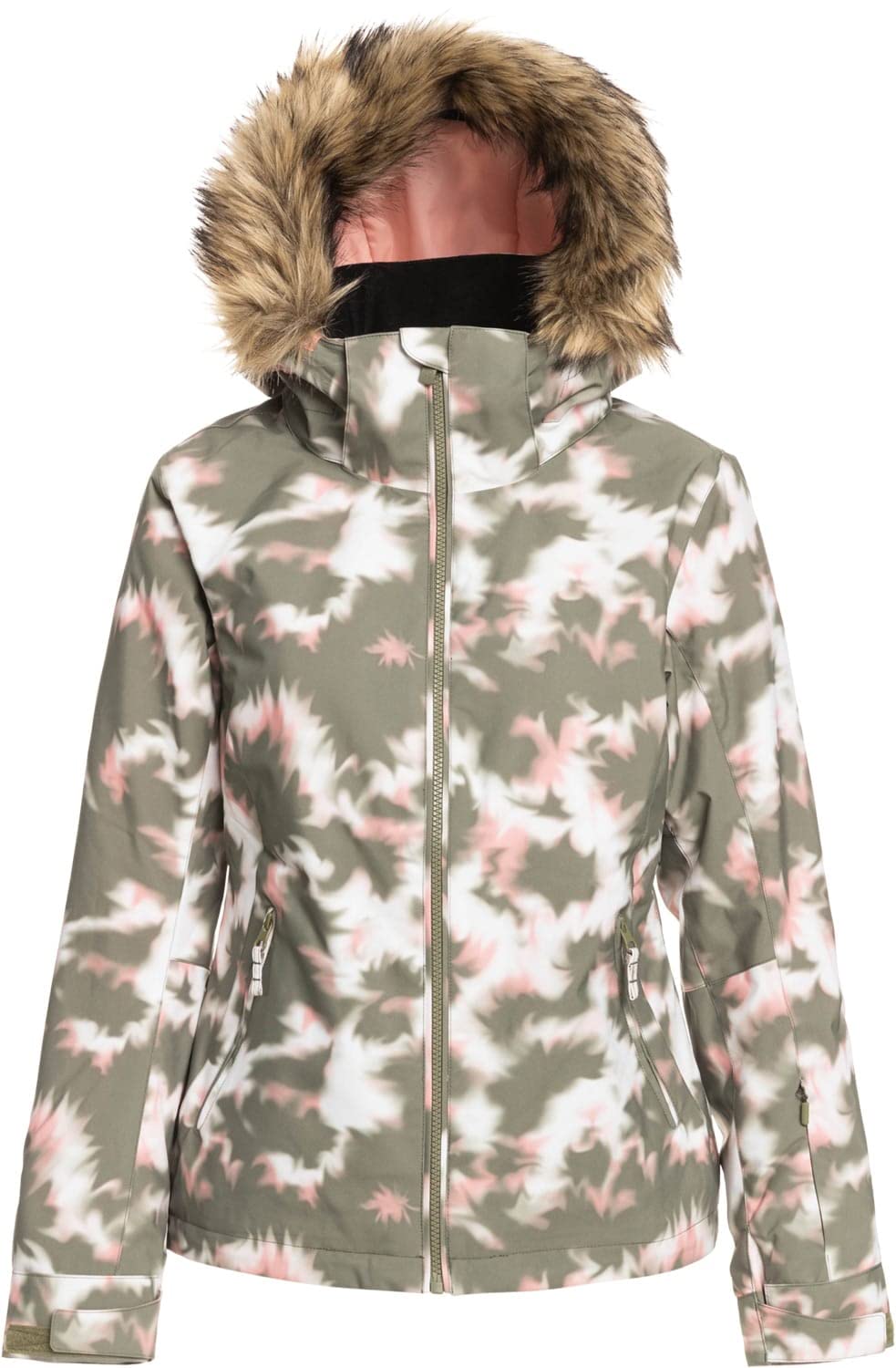 Roxy Women's Jet Ski WarmFlight Insulated Snow Jacket Deep Lichen Green Nimal X-Large