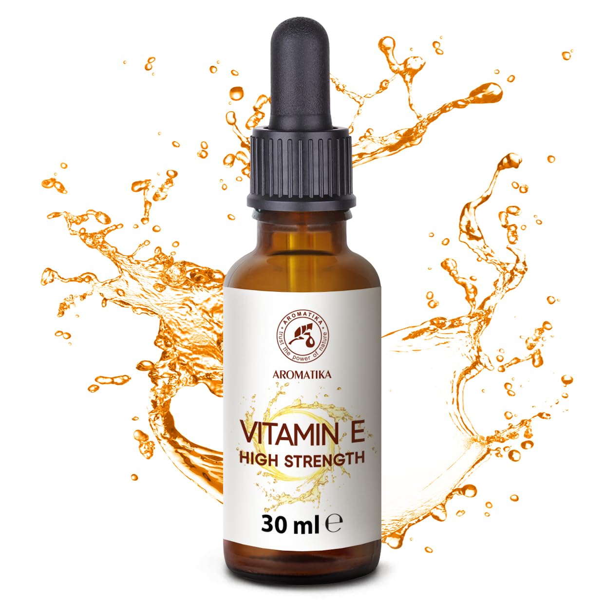 High Strength Pure Vitamin E - Tocopherol Oil – Concentrated Natural 30 ml – Nutritional Supplement/Skin & Hair Care Base