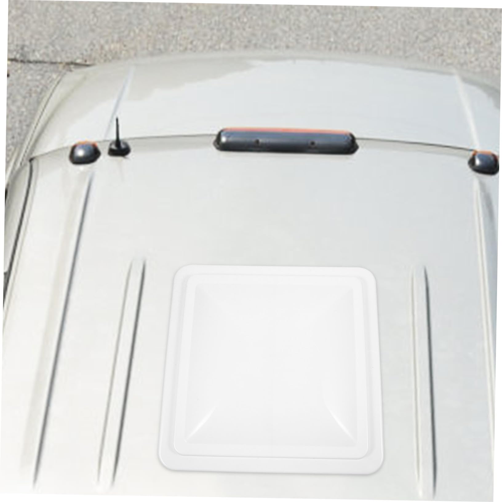 STOBAZA Copertura Isolamento Termico di Ventilazione per Finestra Camper 14 Pollici e Aerazione Bagno in Plastica Bianca e Ventilazione Moderno per Tetto Camper