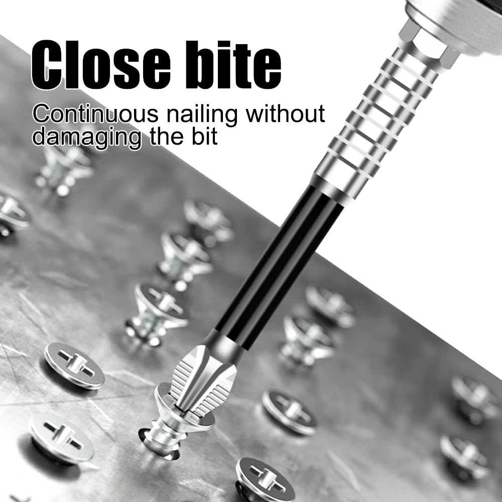 High Magnetic Screwdriver Drill Bit Set K5 Impact Resistant Non Slip Cross Bit Anti-Slip Magnetic Electric Screwdriver Set (5, 120MM)