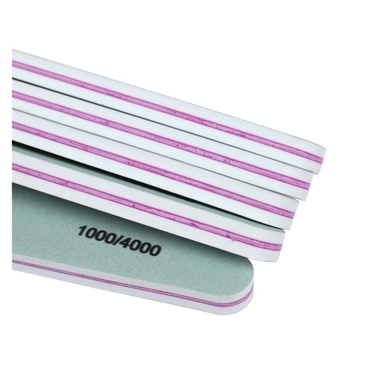 TRUSTTWO 50Pcs Spugna Nail Buffer Fit for Manicure Nail File 1000/4000 Nail Art Levigatura Lime Pedicure Double Sided Diamante Nail Shiner Strumenti The New