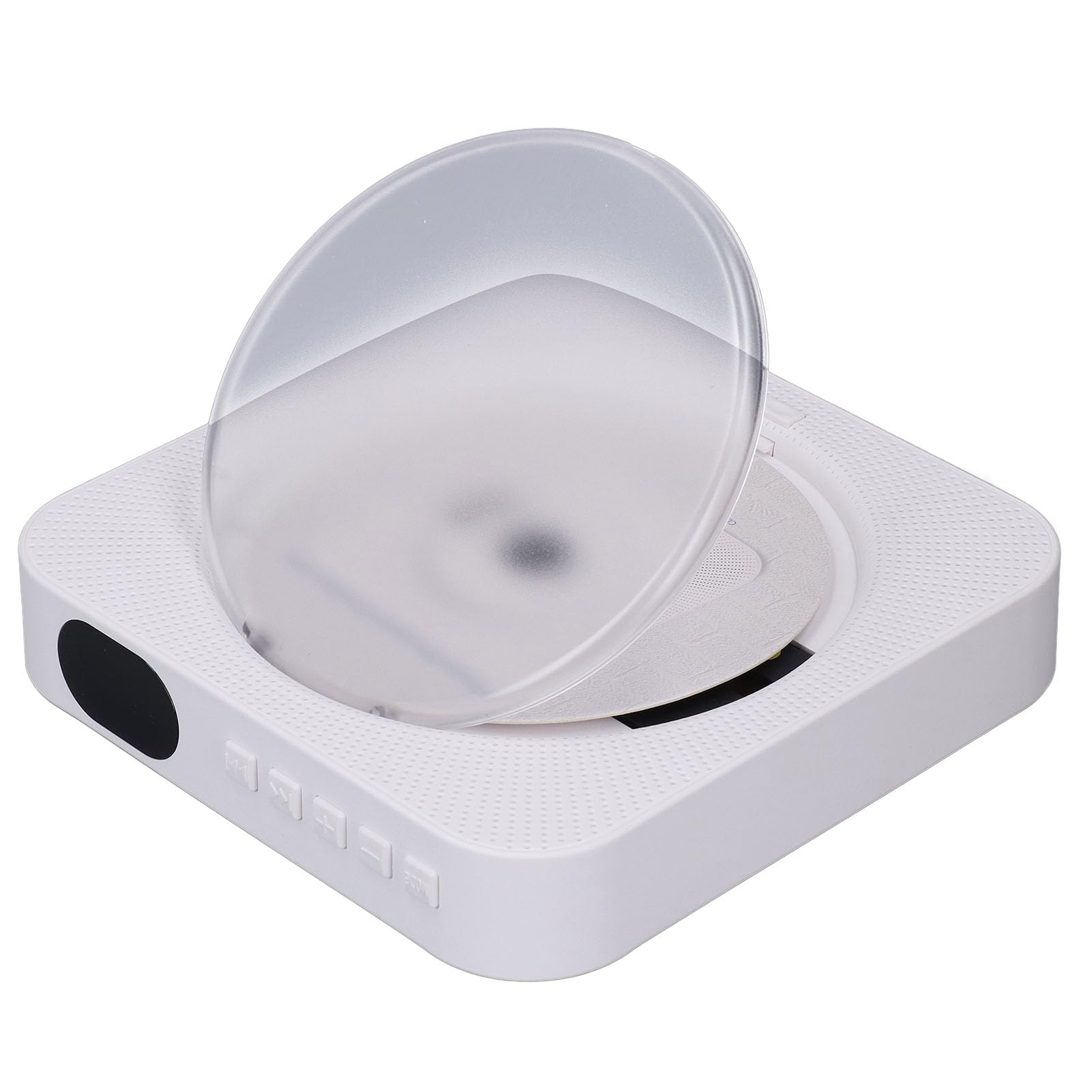 CHICIRIS Lettore CD Bluetooth con Montaggio a Parete con Altoparlanti e Telecomando, Ideale per Studenti e Famiglie (WHITE)