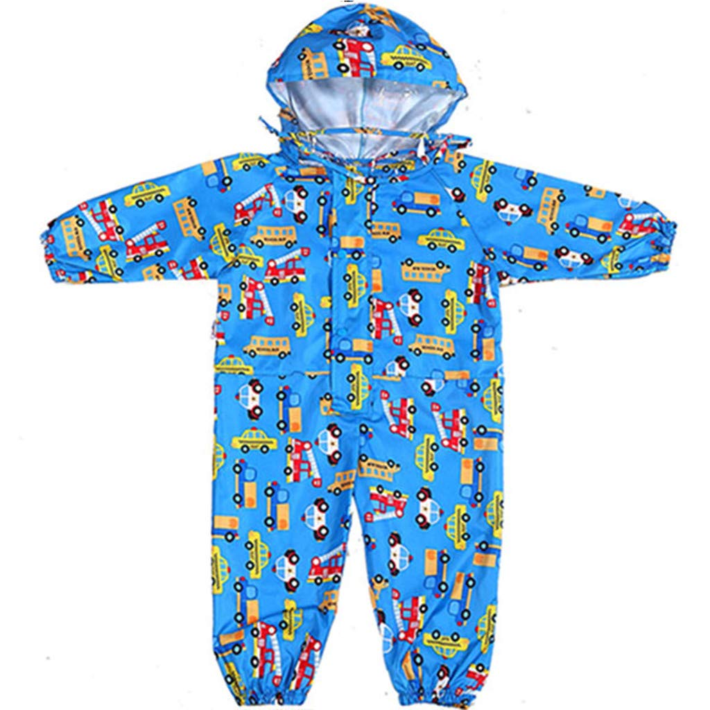 Kids Waterproof Rain Suit – One-Piece Coverall For Toddlers 1-6 Years (Muddy Buddy Style)