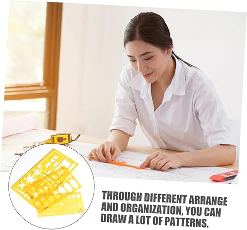 Miniatura 4 de Plantilla Regla Círculo Herramienta de Dibujo Plantilla Arquitectura Círculo Plantilla Oval Plantillas Geométricas Dibujos Plantillas Círculo