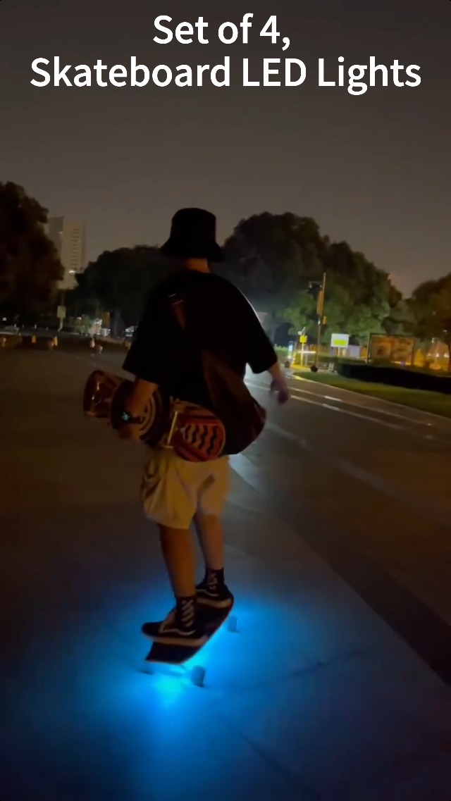 Amazon.com : Skateboard LED Lights Underglow Set of 4, 7 Colors