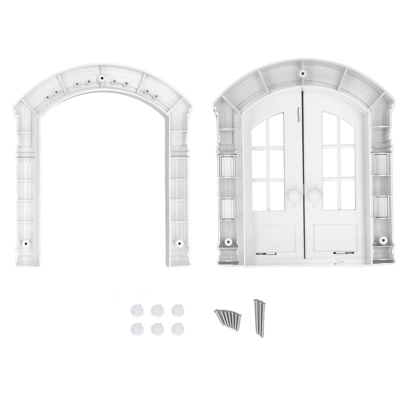 Design Français de Porte de Chat élégante Porte Intérieure à Double Swing pour Animaux de Compagnie Installation Facile pour Une Utilisation à Domicile (Style régulier)