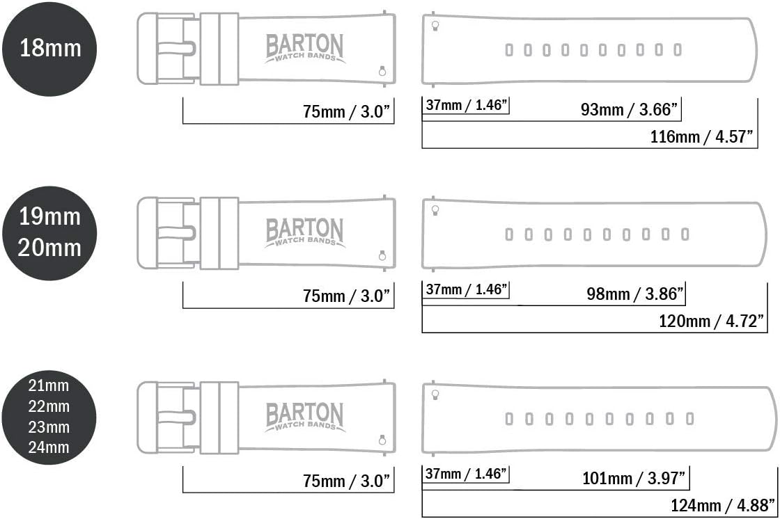 BARTON Sailcloth Quick Release Premium Nylon Weave Choice of Color and Width 18mm, 19mm, 20mm, 21mm, 22mm, 23mm, 24mm 18mm Khaki Tan