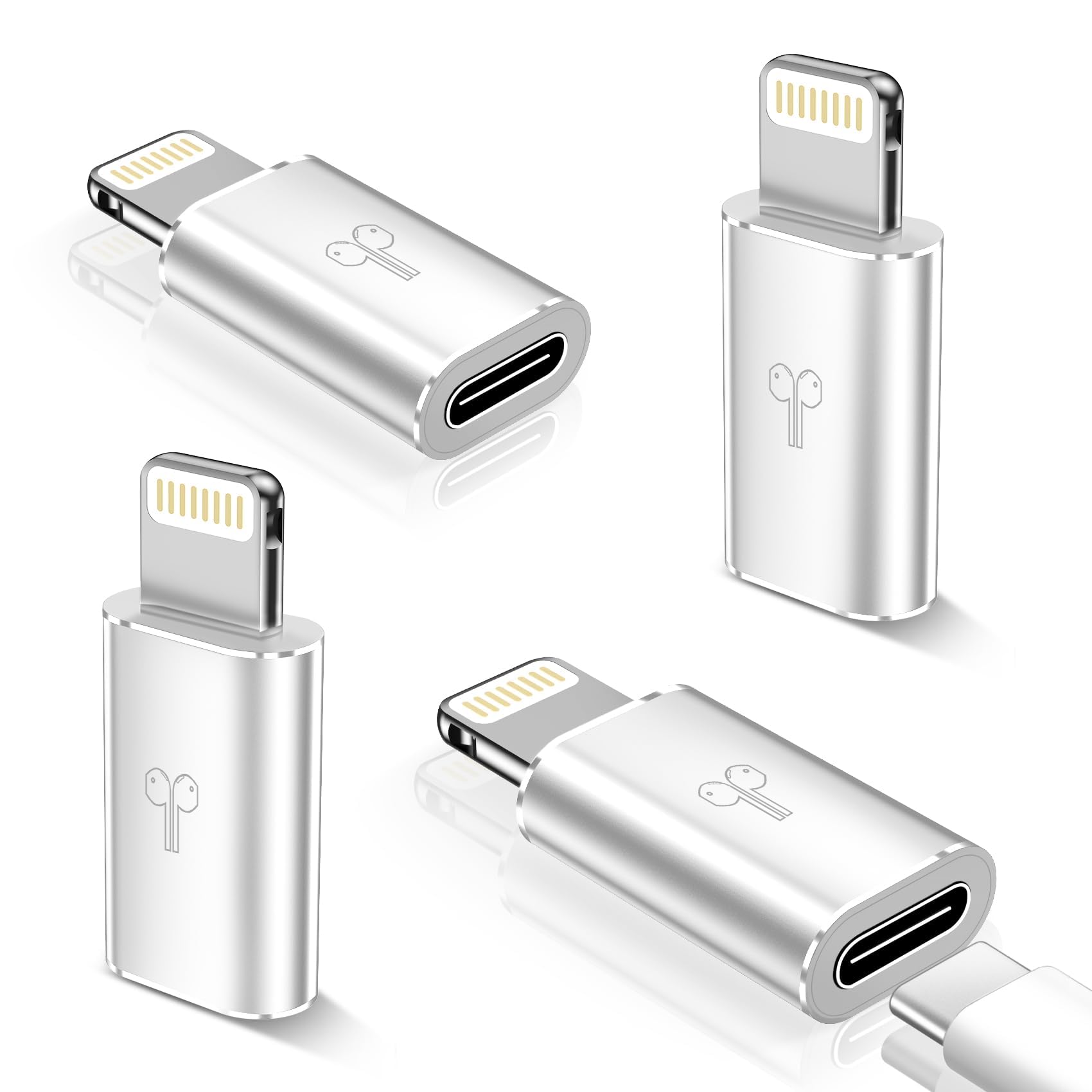(Apple MFi Certified) (3 Pack USB-C Female to Lightning Cable Adapter, Type-C to 8 Pin Male PD Fast Charging Converter Cord Data Sync Connector for i-Phone 15 14 13 12 11 x xr Air Pods iOS Devices (B0DGQNG9W2) Amazon Price History, Amazon Price Tracker
