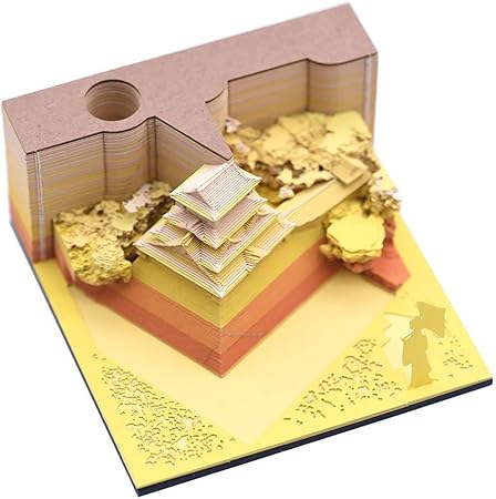 Amazon Vovoo 小倉城付箋紙のメモクリエイティブ 3d紙建築シーン模型組立3d立体memo Block おもしろいメモ帳 ゴールド 付箋 文房具 オフィス用品 Amazon Vovoo 小倉城付箋紙のメモクリエイティブ 3d紙建築シーン模型組立3d立体memo Block おもしろいメモ帳 ゴールド 付箋 文房具 オフィス用品