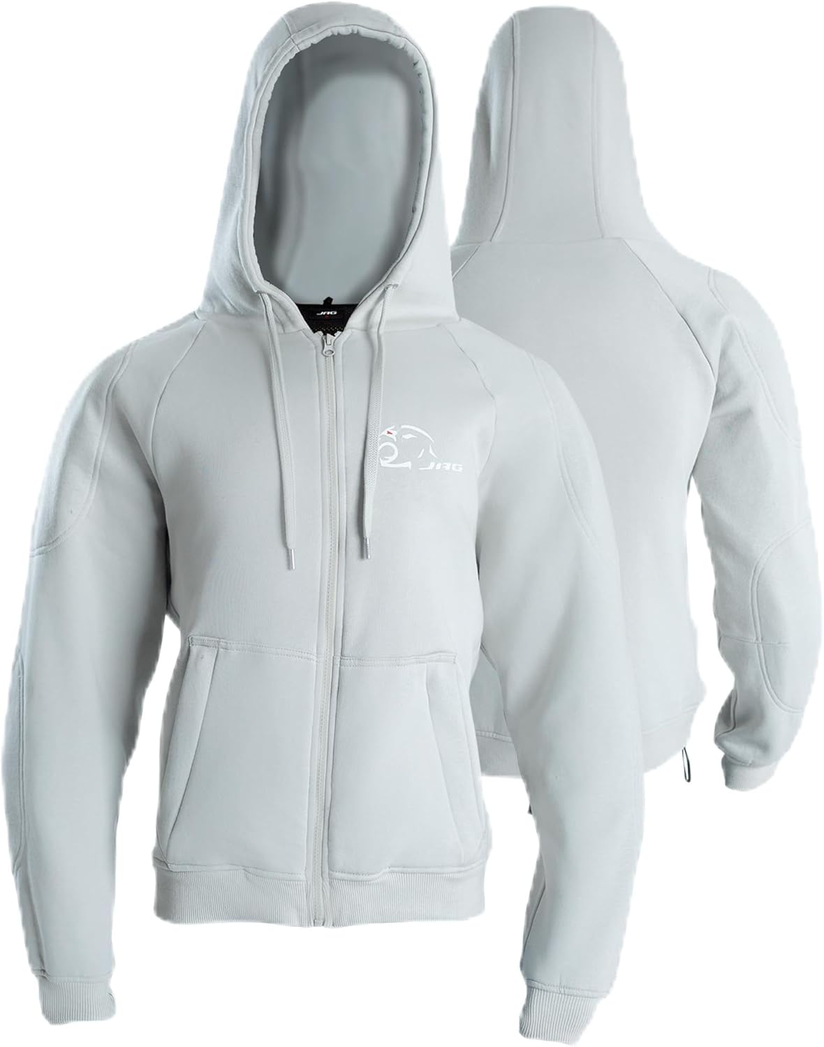 J.A.G. Motorcycle Protective Hoodie for Men – Armored Riding Jacket w/Aramid Lining for impact | All-Season Hoodie Sweater