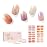 Nailog Semi Cured Gel Nail Strips 34 pcs | Long Lasting Nail Polish Sticker Wraps with Glossy Gel Finish | Twilight