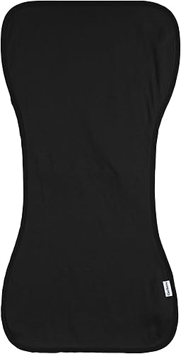 Miniatura 3 de Gerber Paños unisex para eructos para bebé, paquete de 5, blanco y negro, tamaño 10.5 x 21 pulgadas