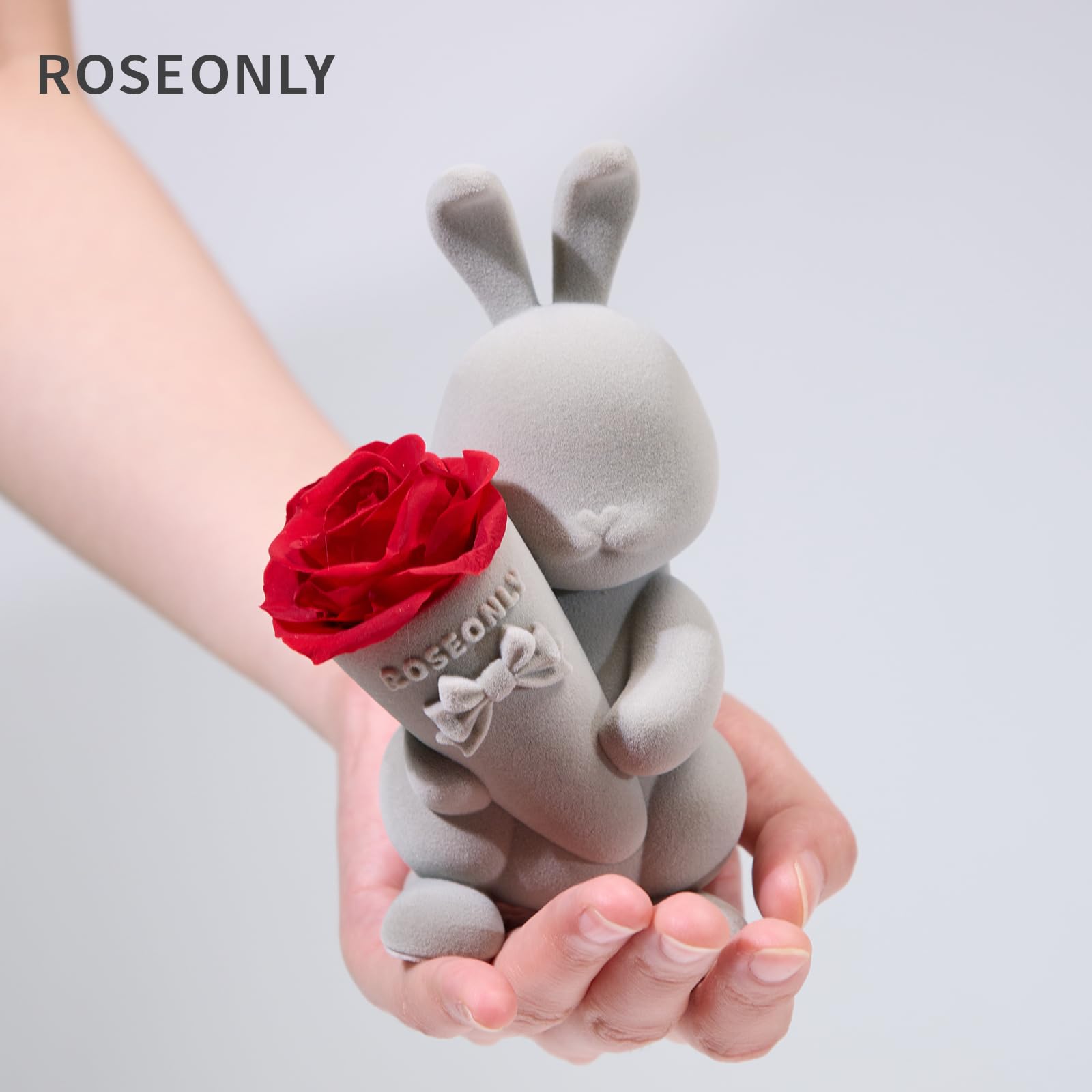 ROSEONLY プリザーブドフラワー バニー付き