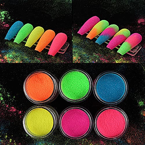 1 Stück Luminous Neon Nagelpuder Hautsicheres Pigment Nagelpuder Im Dunkeln leuchtendes Pigment für Frauen Mädchen… – Bild 3