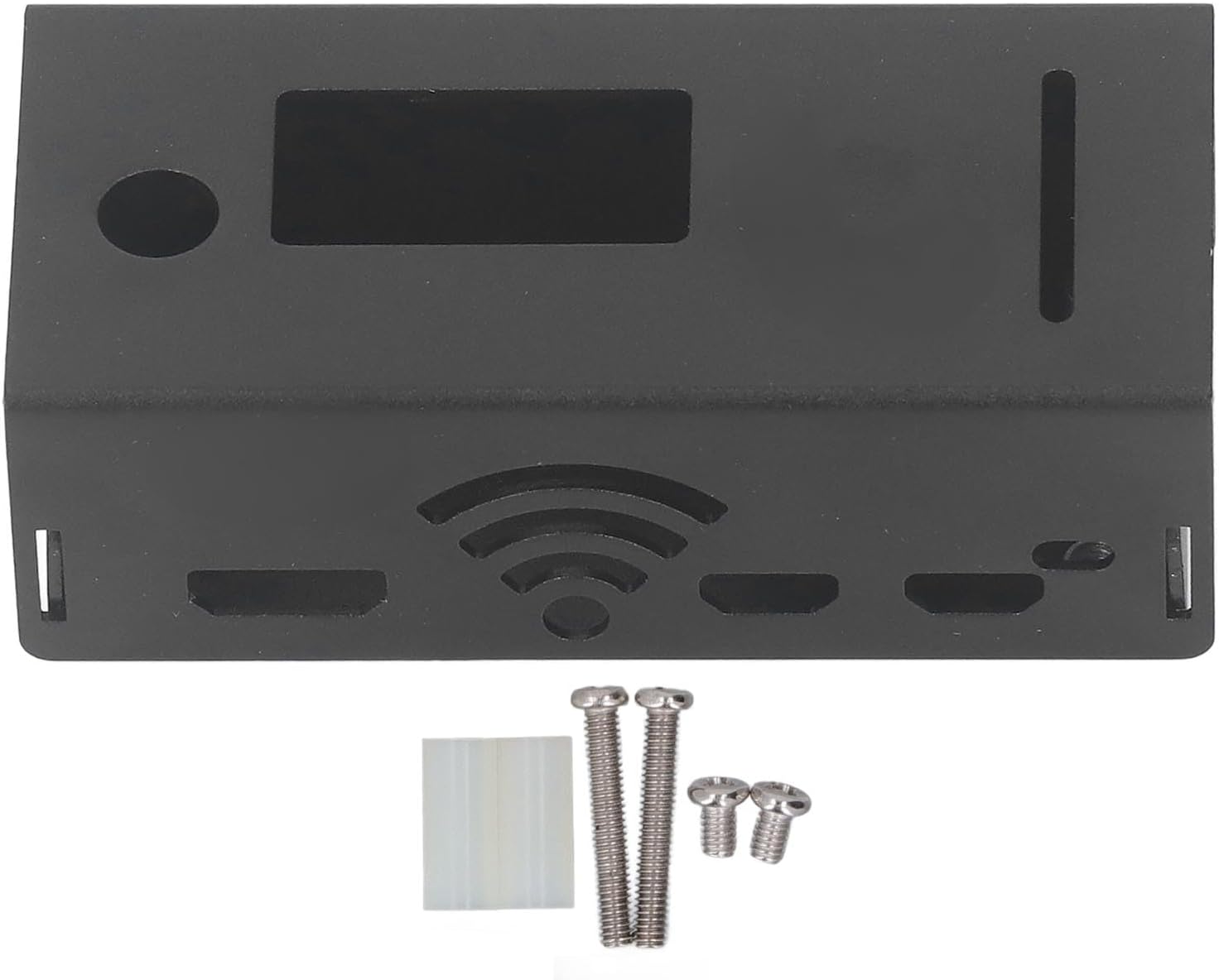 Etui Ochronne MMDVM Hotspot z Precyzyjnym Wycięciem dla ZERO W, Solidna Obudowa ze Stopu Aluminium Ułatwiająca Podłączenie, Odpowiednia dla Entuzjastów Majsterkowania, Czarna