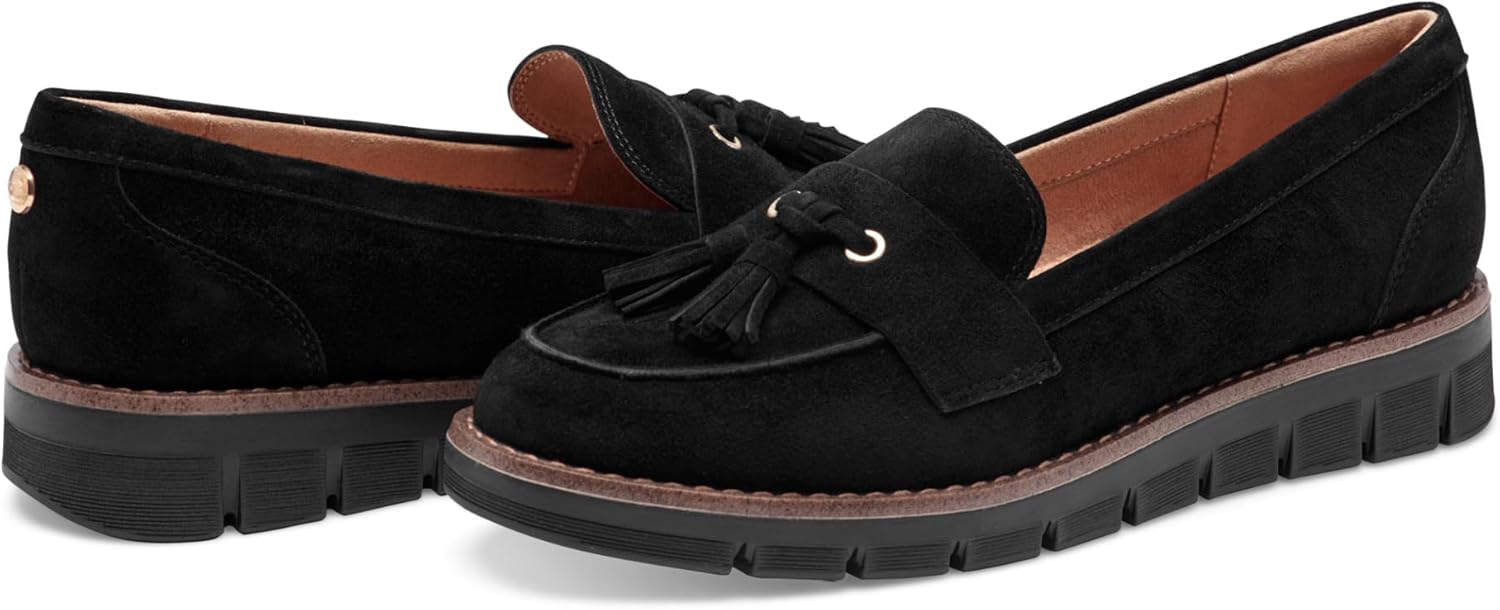 Easy Spirit レディース ローファー, ブラック, 27.0 cm W