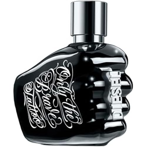 Diesel Only The Brave Tattoo, Eau de Toilette for Men, Woody With Notes of Apple, Spicy Bourbon Pepper & Tobacco, 1.7 Fl. Oz.